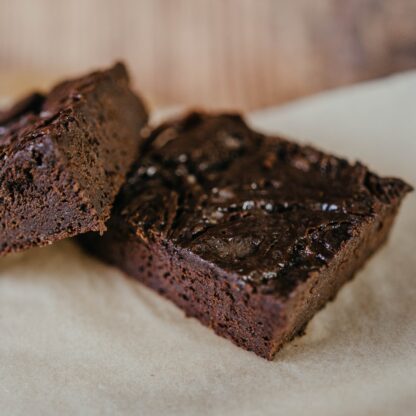 Salted Caramel Brownies - Vegan Brownies Delivered