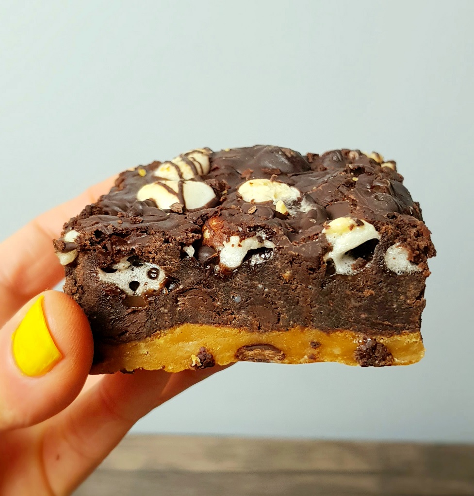 Toasted Marshmallow Cookie Brownie (Brookie) Dark Matters