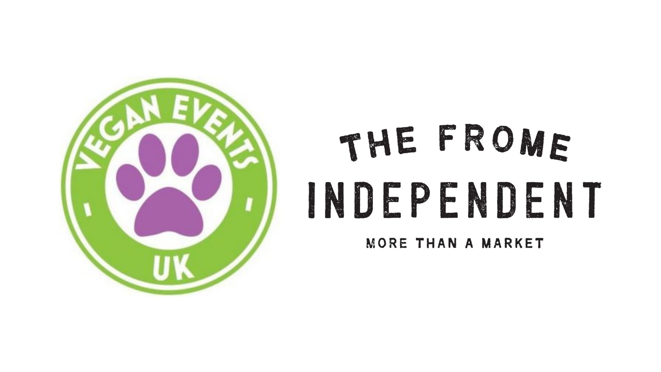 Vegan Events and Frome Independent Market Logos